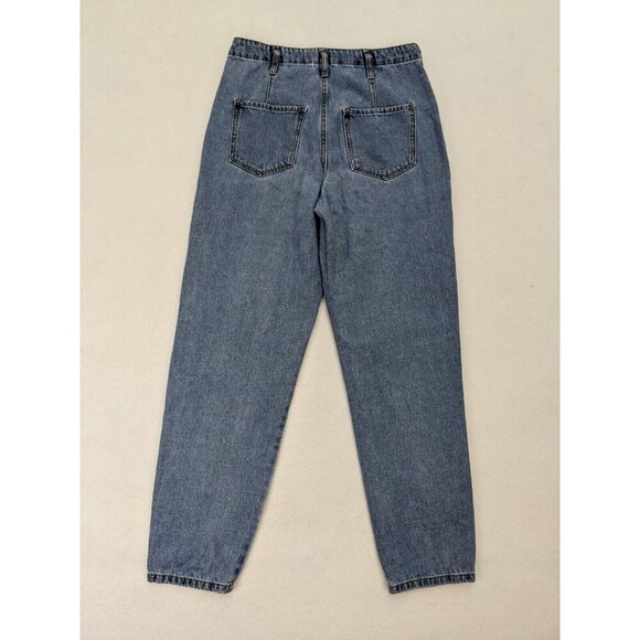 Forever 21 Women's Jeans Size 26 Light Wash High Rise Button-Fly Tapered - Picture 13 of 15